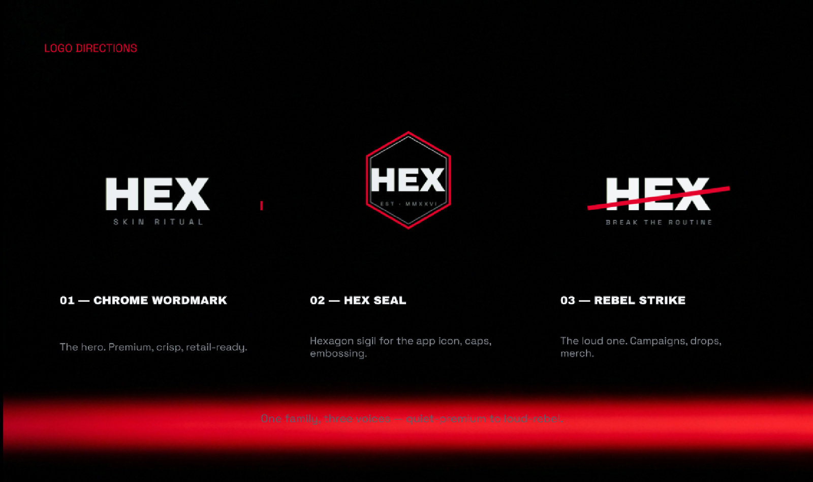 Hex logo directions