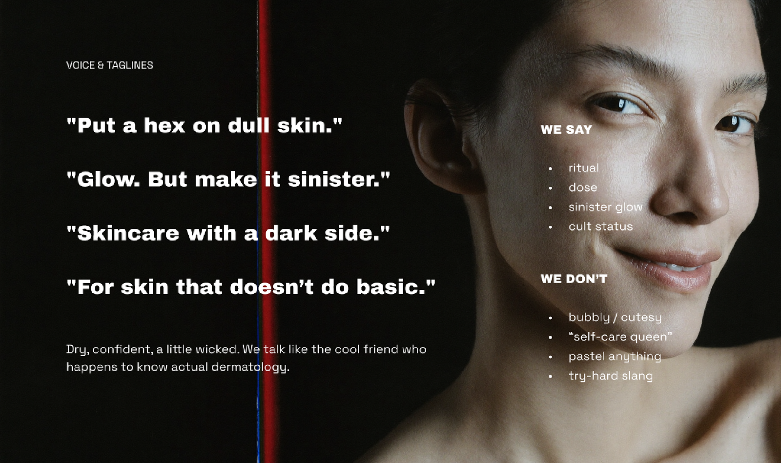 Hex voice and taglines